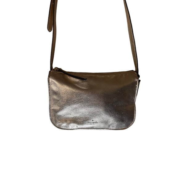 Kate Spade Gold Metallic Crossbody Bag - Picture 5 of 11